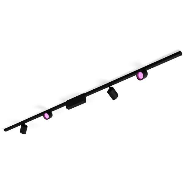 Philips Hue Perifo Basis-Set Deckenleuchte 4 Spots Schwarz