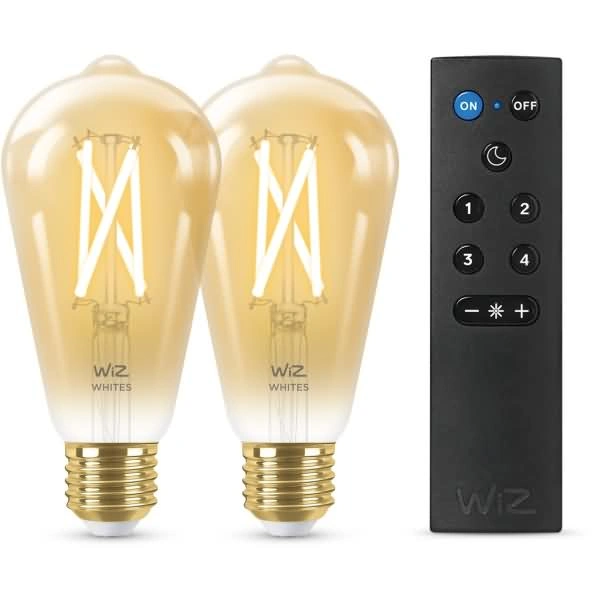 WiZ Filament 50W E27 Edison Amber CT Box Doppelpack WiZ Filament 50W E27 Edison Amber CT Box Doppelpack