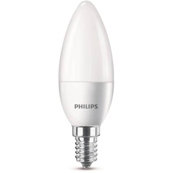 Philips LED classic Lampe 40W E14 Kerze 470lm matt 4er P