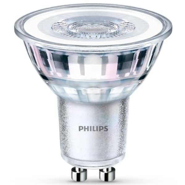 Philips LED classic Lampe 50W GU10 Kaltweiß 390 lm Silber 6erP