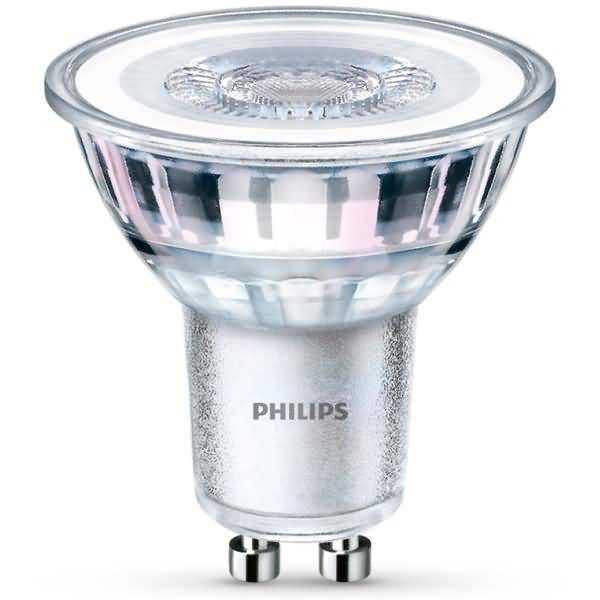 Philips LED classic Lampe 50W GU10 Kaltweiß 390lm Silber 3er P