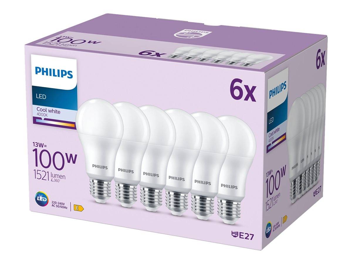 SIGNIFY - Philips - LED-Lampe - Form: A67 - matt Finish - E27 - 13 W (Entsprechung 100 W)