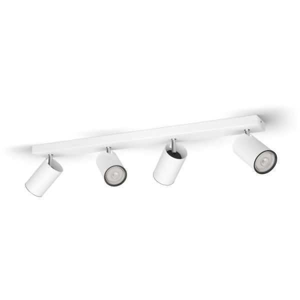 Philips myLiving Spot Kosipo 4flg. 4x55W Weiß exkl. LM