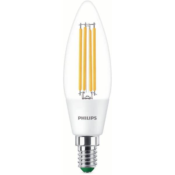 Philips Classic LED-A-Label Lampe 40W E14 Warmweiß klar 2er P