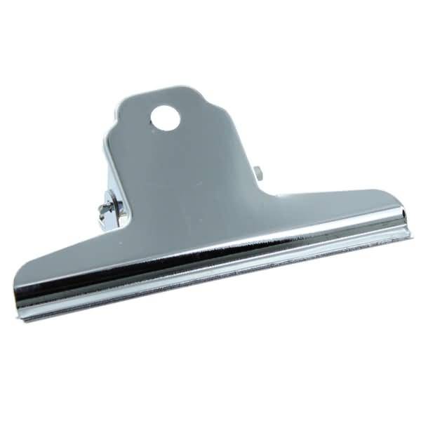 Papier-Klemmer Maulbasic 100mm hellsilber