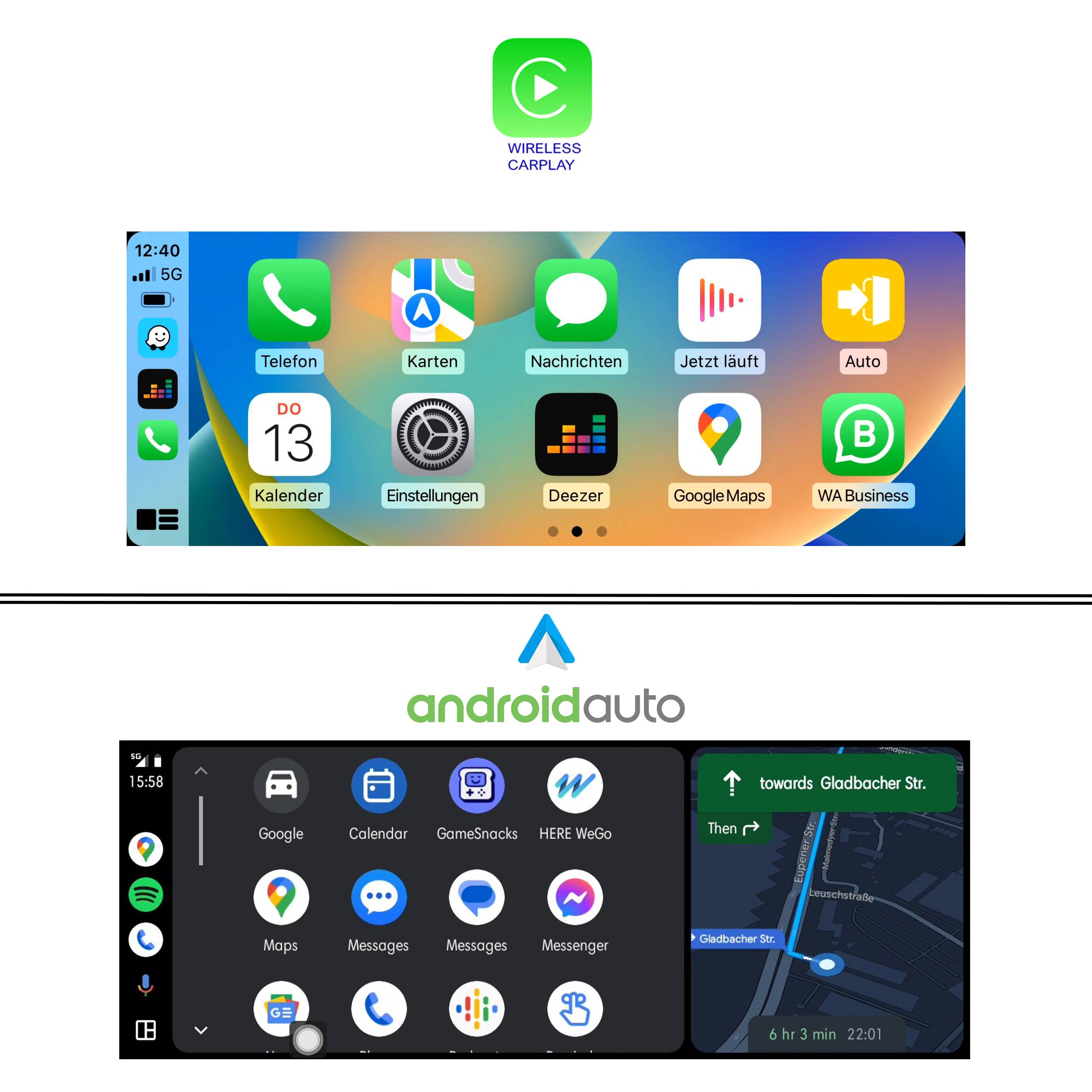 Für Rolls-Royce Ghost 2010-2014 CarPlay AndroidAuto Rückfahrkamera Interface