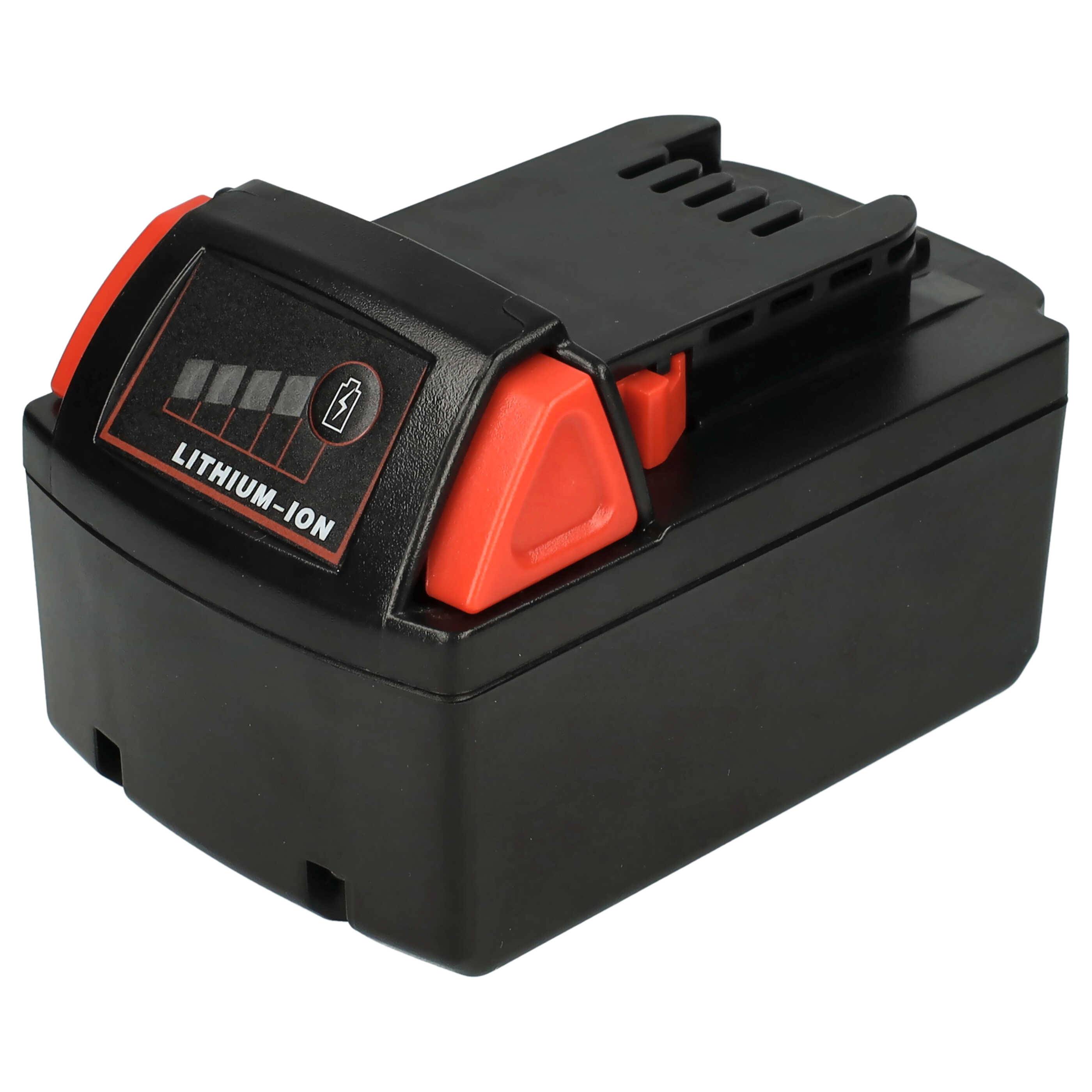 EXTENSILO Akku kompatibel mit AEG Milwaukee HD18 HX, HD18 HIW, HD18 MS, HD18 JS, HD18 SG, HD18 PD Werkzeug (5000 mAh, Li-Ion, 18 V)