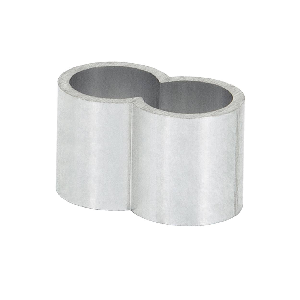 Dreamprint 100x Seilklemmen Set 10mm Pressklemmen, Würgeklemmen, Tauwerkklemme, Seilverbinder mit Doppelhülsen für Expanderseil, Planenseil & Gummi