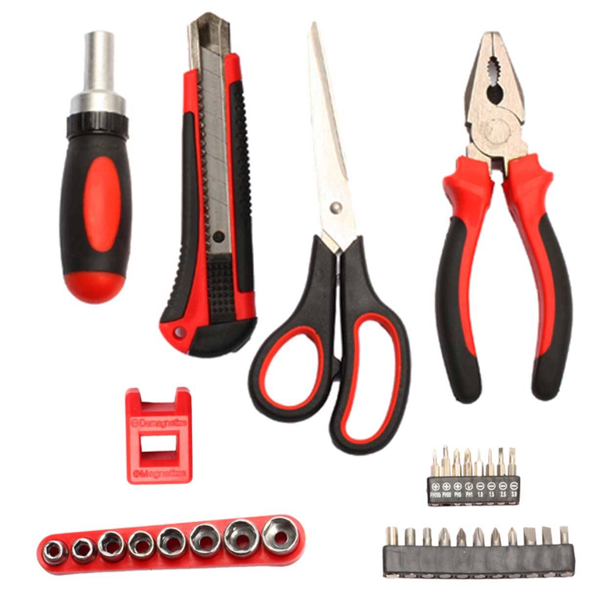 SCHMIDT security tools Werkzeug Set TS-32 Handwerkzeug Box 32-teilig Werkzeugkoffer Werkzeugsatz