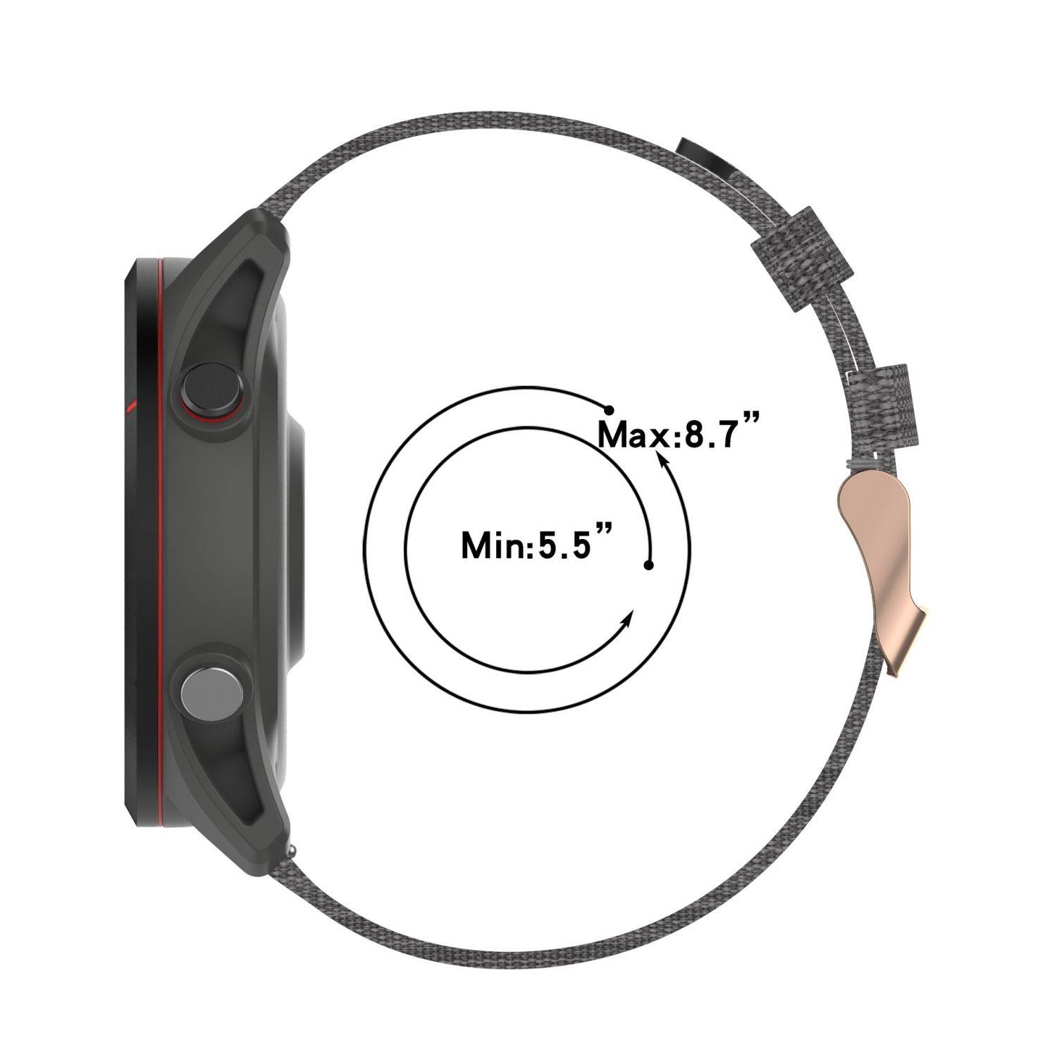 Für Samsung Galaxy Watch FE 6 5 4 Normal Pro Classic Nylon Armband