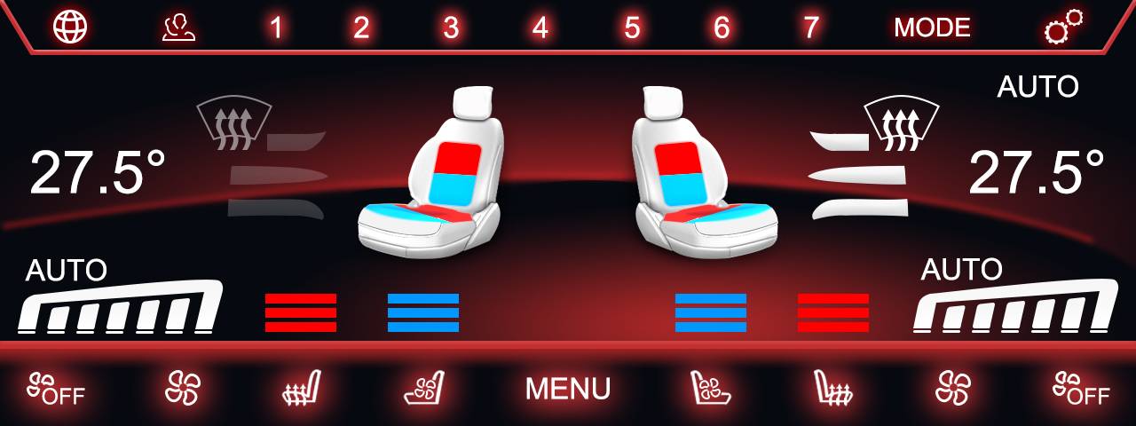 Für BMW G01 G02 F97 F98 G30 G31 G32 8,8" Touch Klimabedienteil AC Kontrollpanel