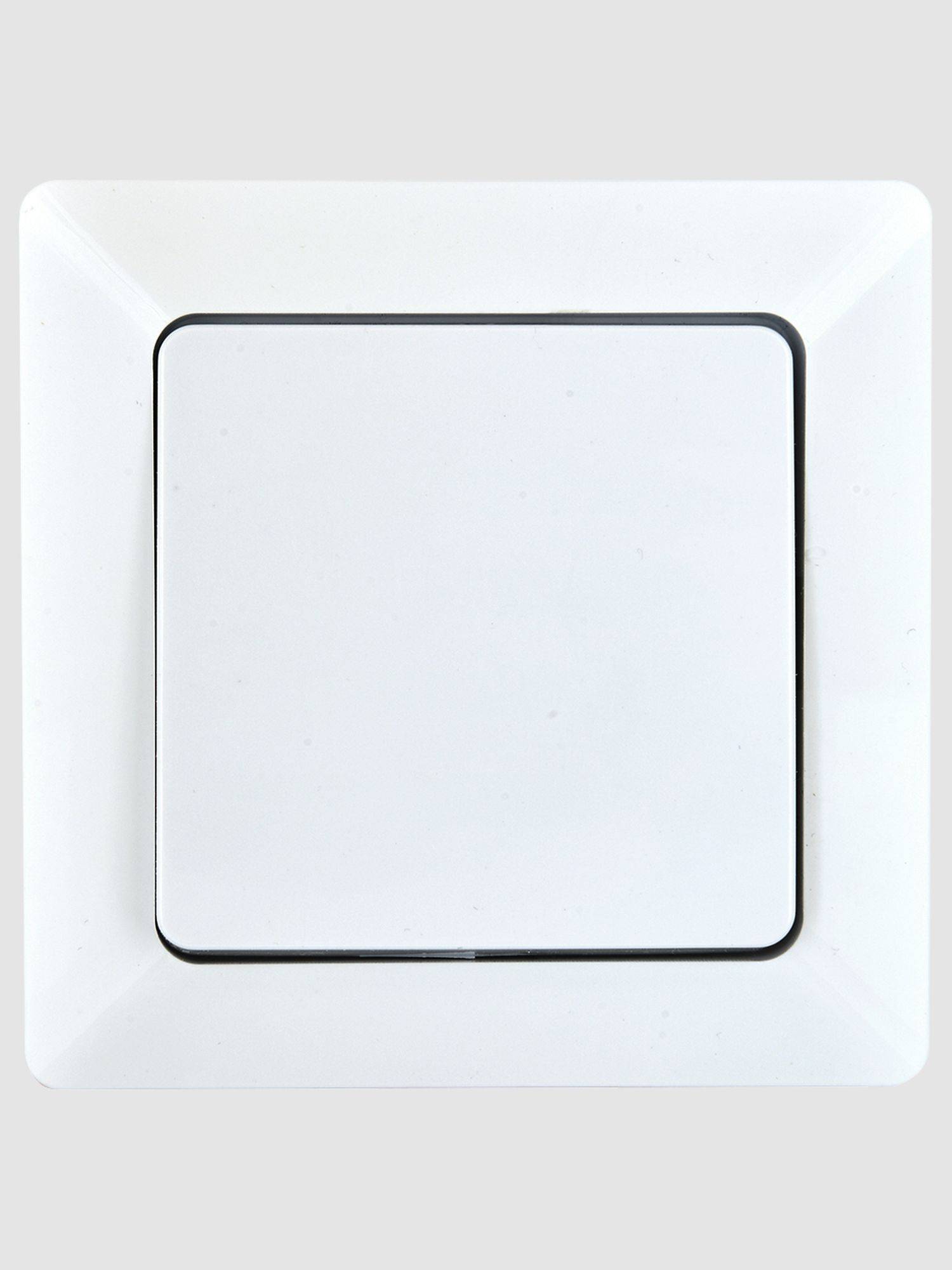 3x Heitech Unterputztaster in Weiß Taster 250 V AC, 10 A, IP20 inkl. Rahmen, Unterputzeinsatz & Abdeckung