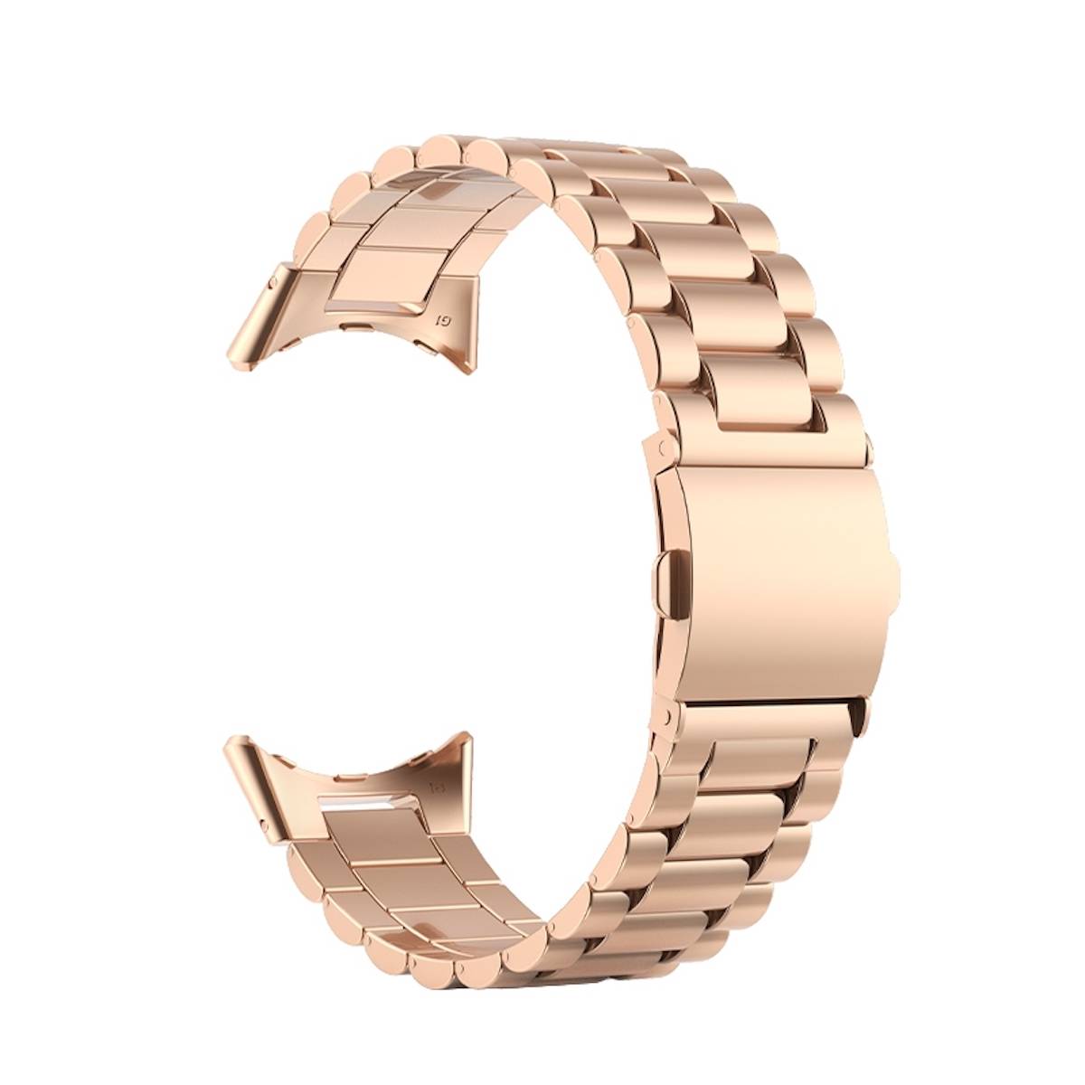 Für Google Pixel Watch 3 41mm / 2 / 1 Stahl Metall Armband Rose Gold