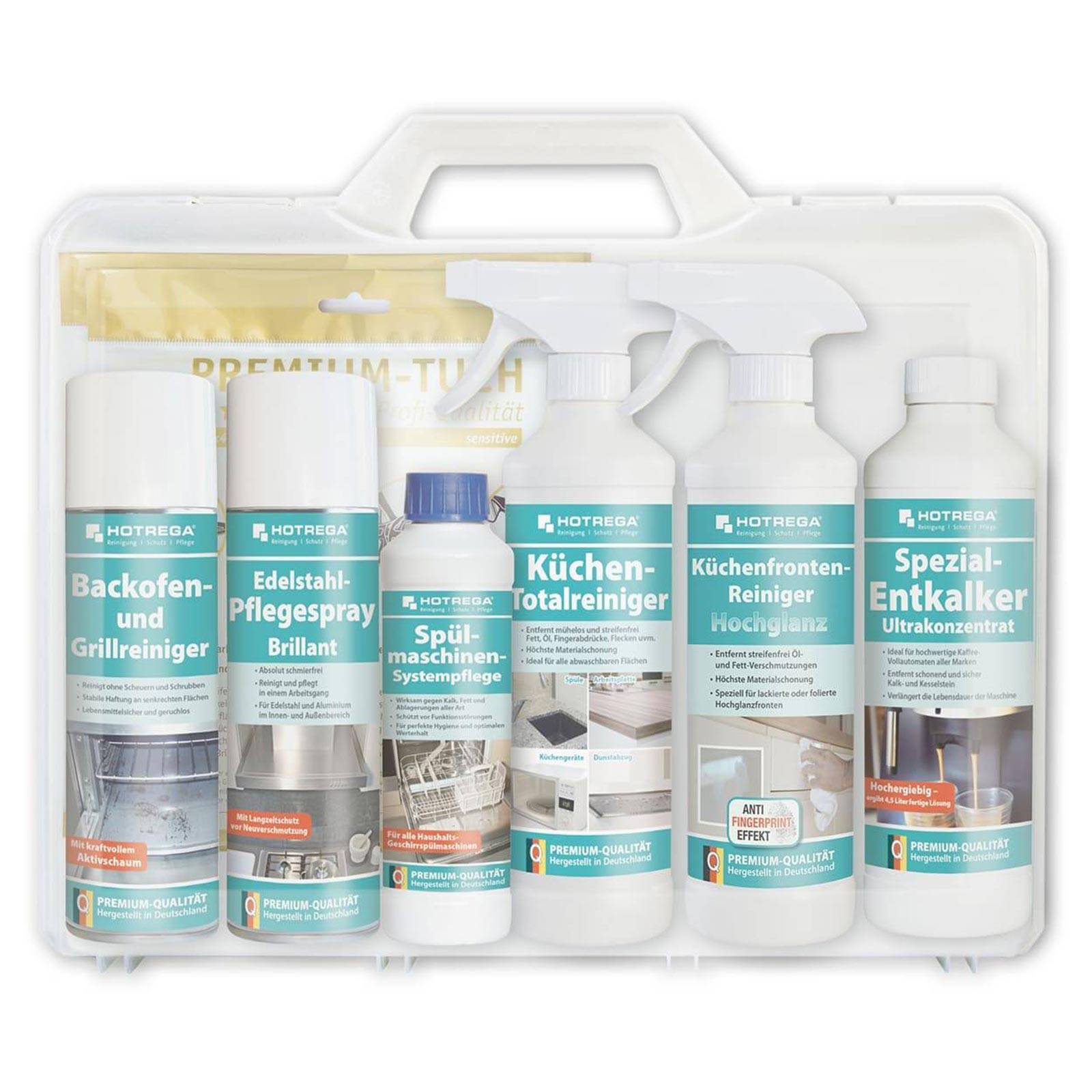 HOTREGA Küchen-Set Reinigung und Pflege Küchengeräte 8-teilig