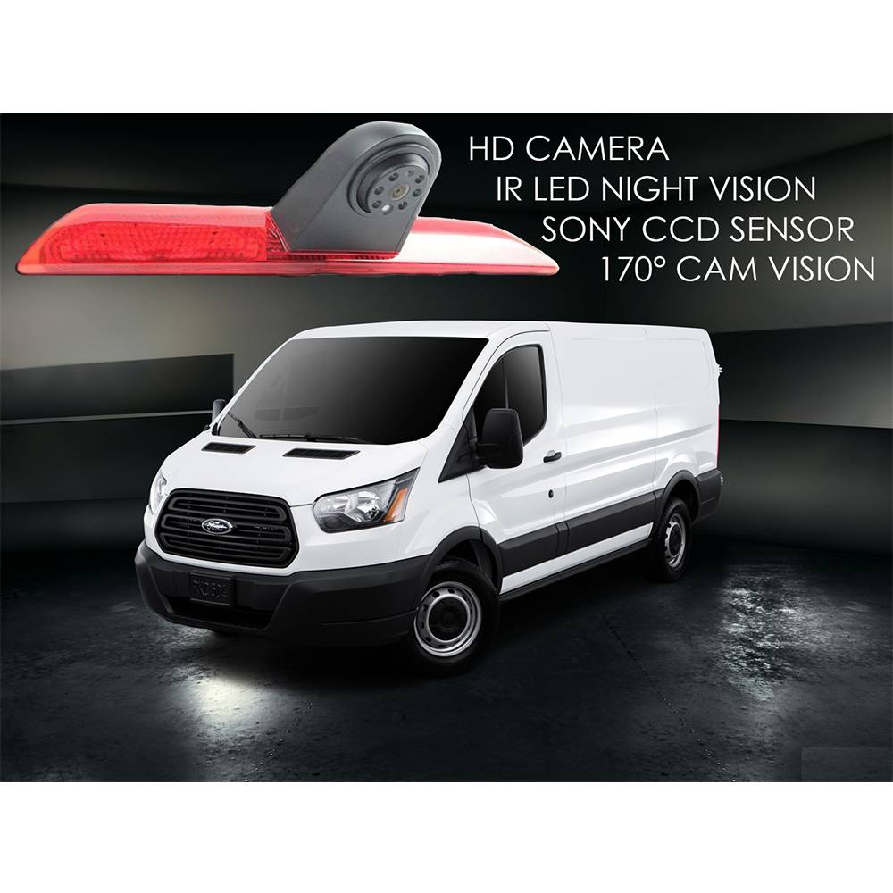 Für Ford Transit Transporter Bremsleuchte Rückfahrkamera LED Nachtsicht + 7" Monitor