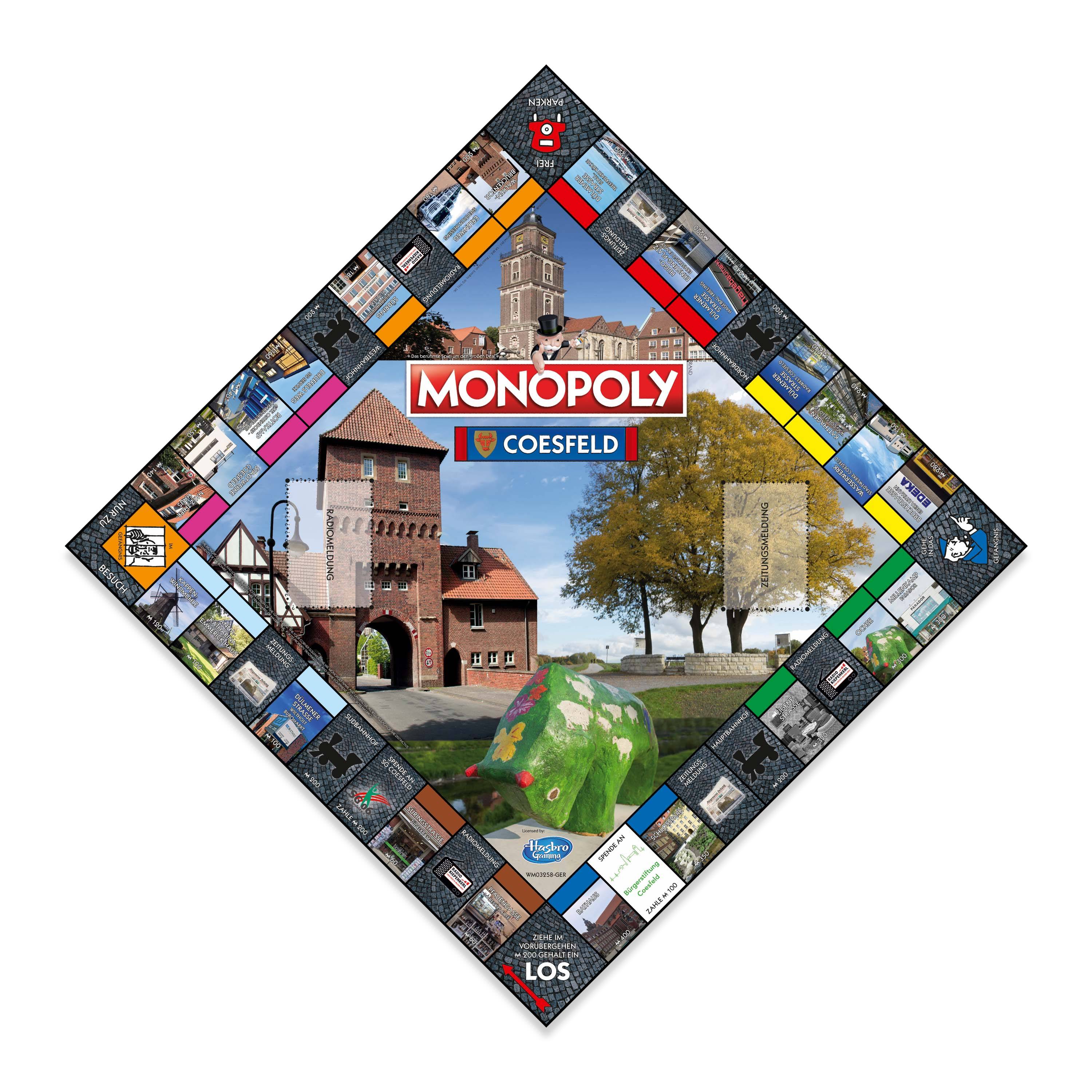 Monopoly - Coesfeld Brettspiel Gesellschaftsspiel Spiel