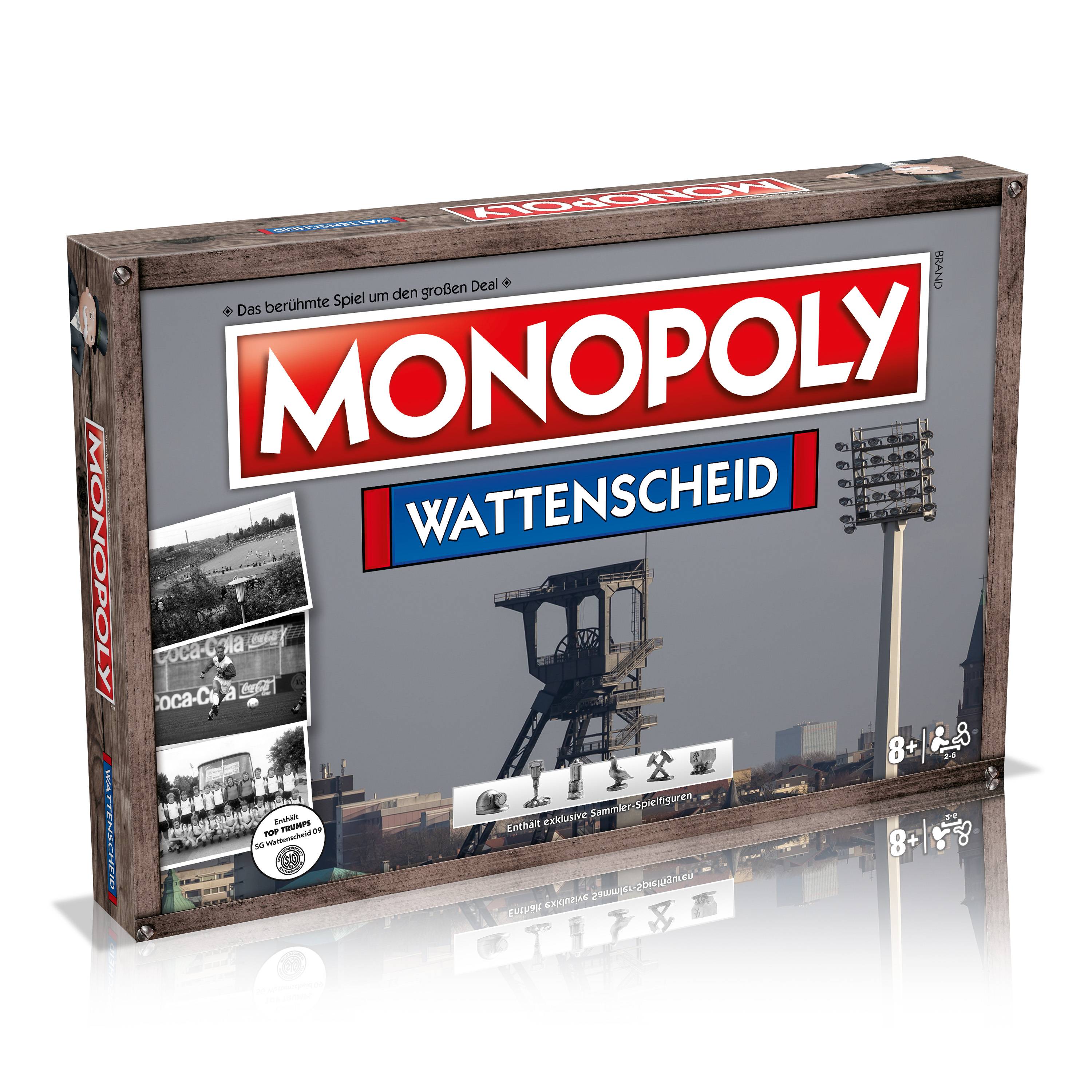 Monopoly - Wattenscheid inkl. Top Trumps Gesellschaftsspiel Brettspiel Spiel