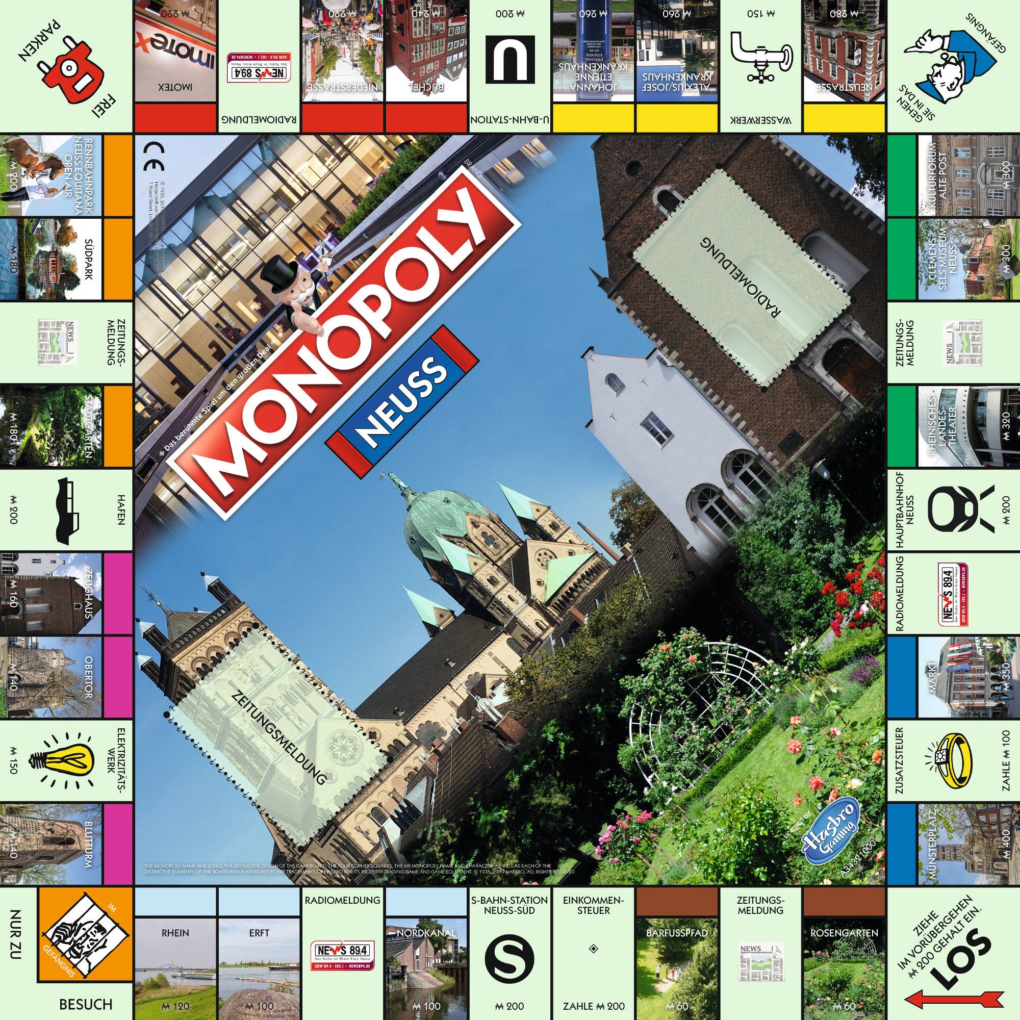 Monopoly Neuss City Edition Stadtedition Spiel Gesellschaftsspiel Brettspiel