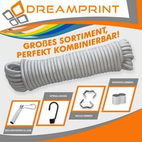 Dreamprint Expanderseil 10m Grau 10mm Ø – Gummiseil, Planenseil, elastisches Seil für Innen & Außen – Wetterfest & Reißfest – Ideal für Lad Dreamprint Expanderseil 10m Grau 10mm Ø – Gummiseil, Planenseil, elastisches Seil für Innen & Außen – Wetterfest & Reißfest – Ideal für Lad
