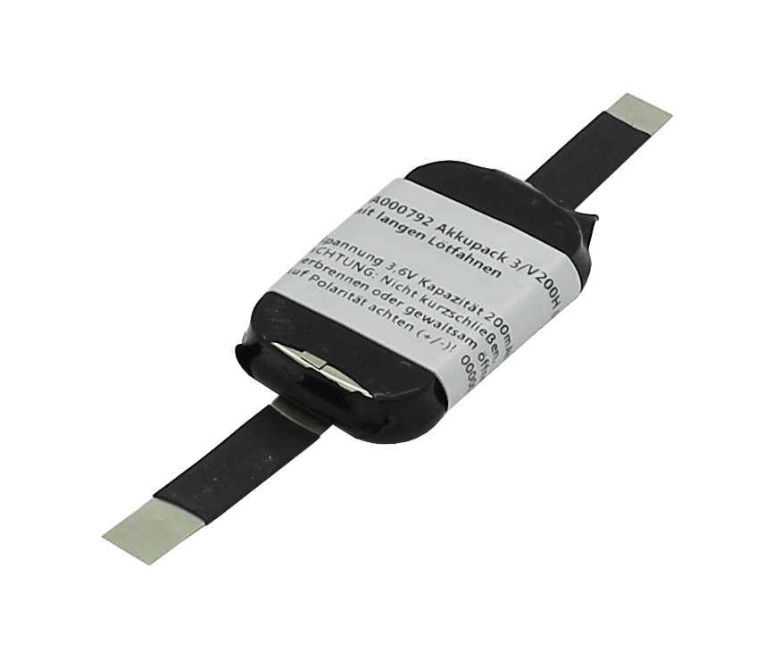 Akkupack NiMH 3,6V 200mAh 3/V200H 045 mit langen Lötfahnen