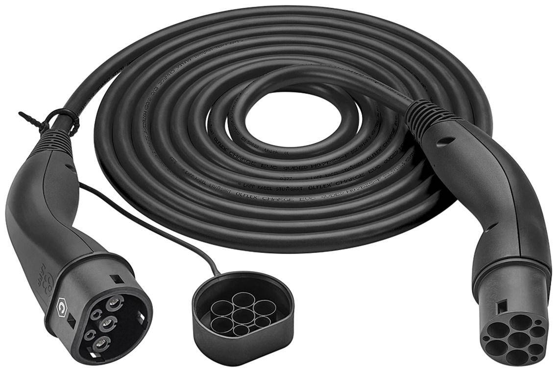 LAPP MOBILITY HELIX Komfort-Ladekabel Typ 2, bis zu 7,4 kW, 5 m, schwarz
