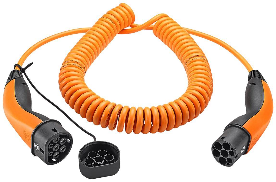 LAPP MOBILITY Spiral-Ladekabel Typ 2, bis zu 11 kW, 5 m, Orange