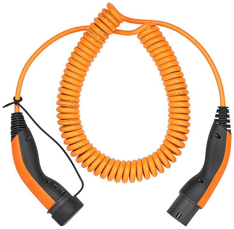 LAPP MOBILITY Spiral-Ladekabel Typ 2, bis zu 11 kW, 5 m, Orange