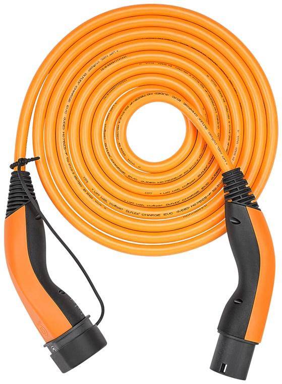 LAPP MOBILITY HELIX Komfort-Ladekabel Typ 2, bis zu 7,4 kW, 5 m, Orange