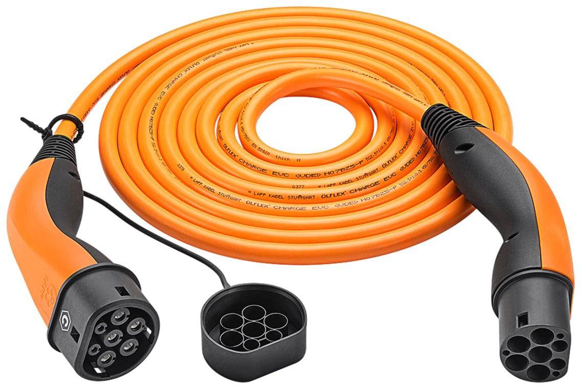 LAPP MOBILITY HELIX Komfort-Ladekabel Typ 2, bis zu 11 kW, 5 m, Orange