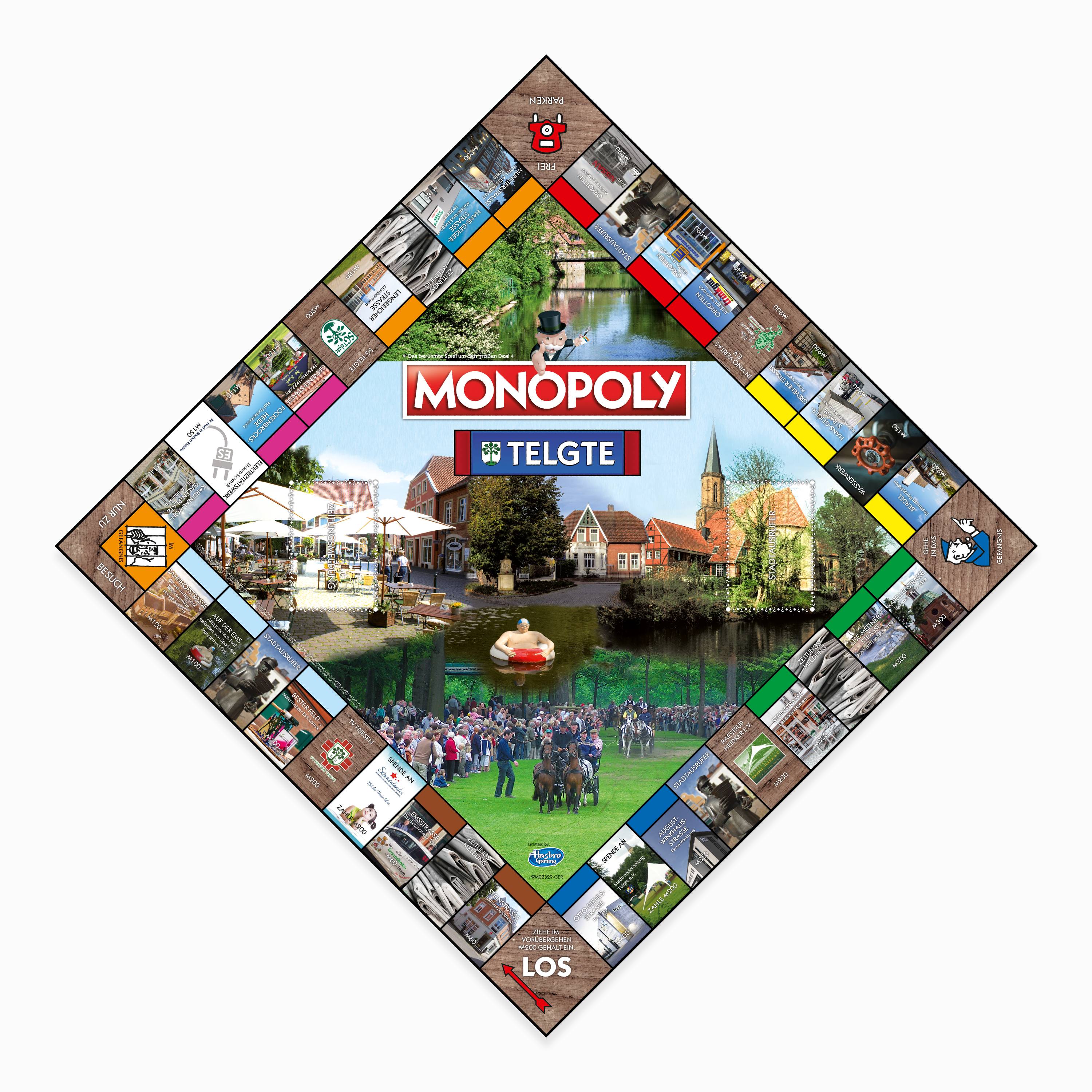 Monopoly - Telgte Brettspiel Gesellschaftsspiel Spiel Cityedition