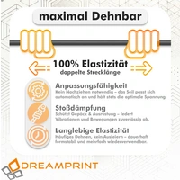 Dreamprint Expander 90 Stück Schwarz 100cm 6mm Ø Planenspanner Spann-Gummi Gepäckspanner Gummiseil mit Spiralhaken Dreamprint Expander 90 Stück Schwarz 100cm 6mm Ø Planenspanner Spann-Gummi Gepäckspanner Gummiseil mit Spiralhaken