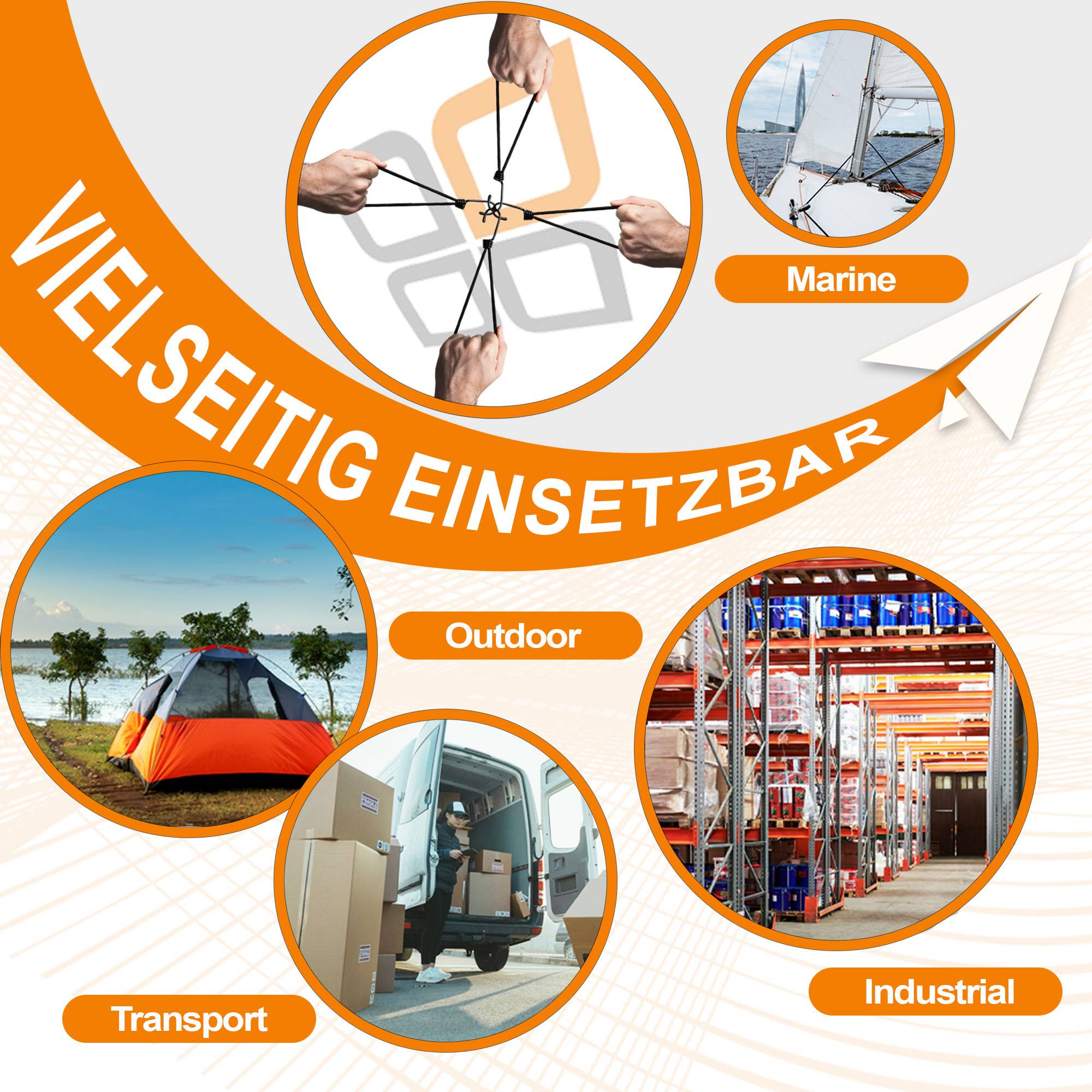 Dreamprint 50 x Spiralhaken ø 8mm - Expanderhaken/ Planenhaken/ Seilhaken für Anhänger - Praktisches Set für Expanderseile, Gummiseile, Planen und