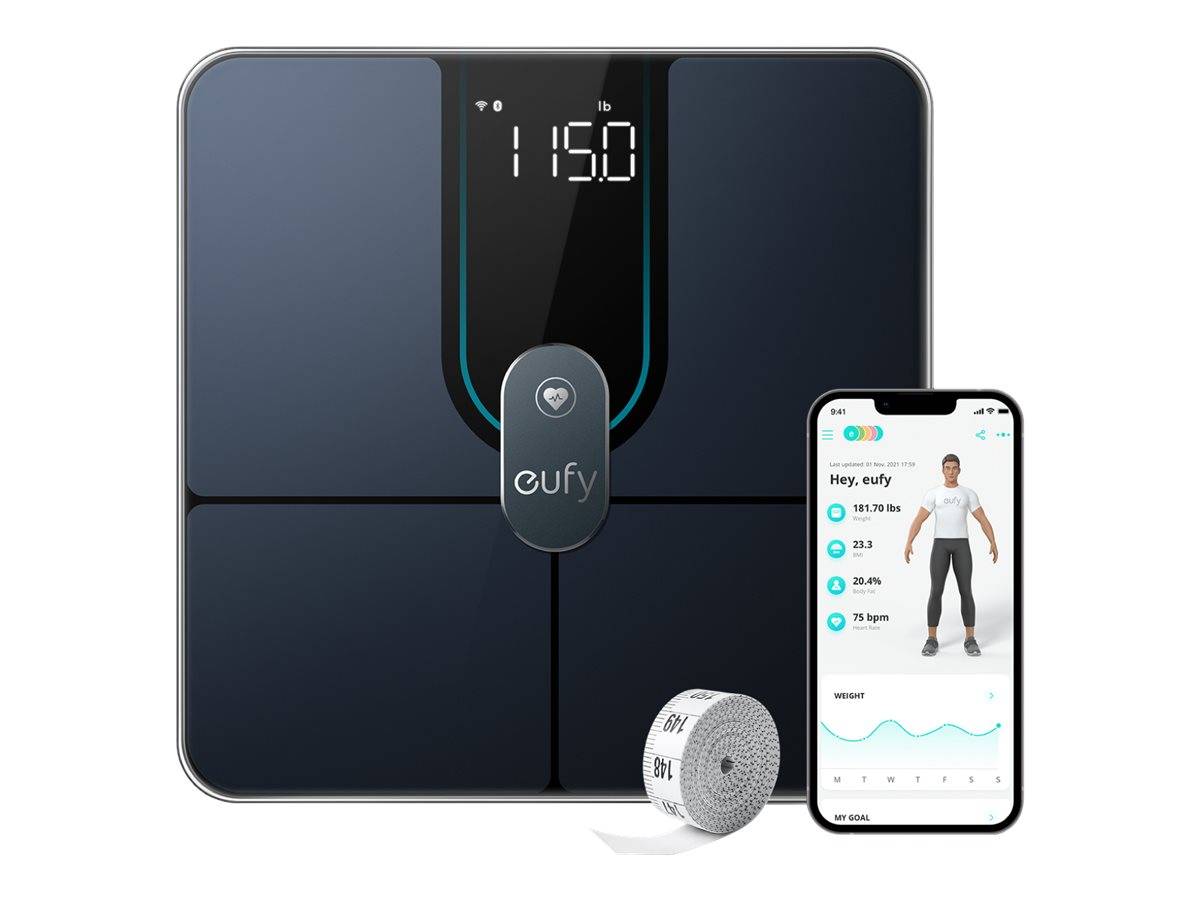 Eufy Smart Scale P2 Pro - Personenwaage - Schwarz