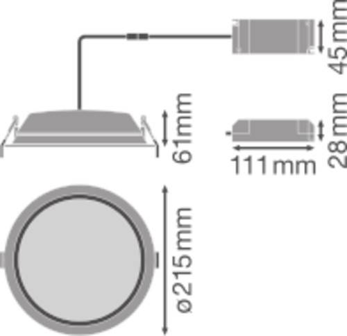 Ledvance LED Downlight IP44 DLALU DN20035W6500K