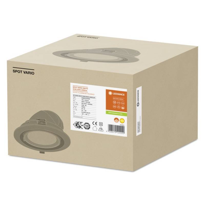 Ledvance LED-Einbaustrahler SPOT VARIODN17035W3K