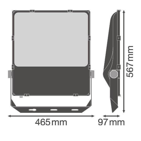 Ledvance LED-Fluter FLPFMSYM60290W3000BK
