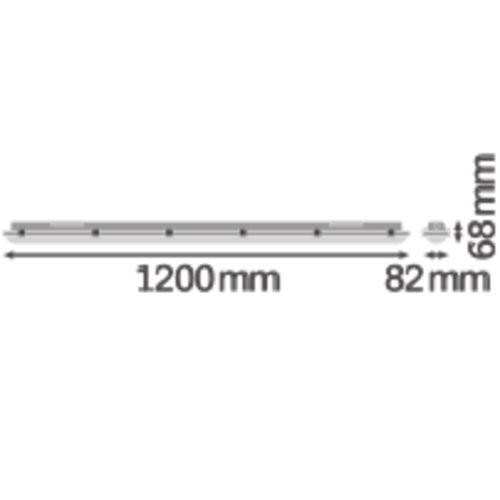 Ledvance LED-Feuchtraumleuchte DPS1200 32W840IP65GY
