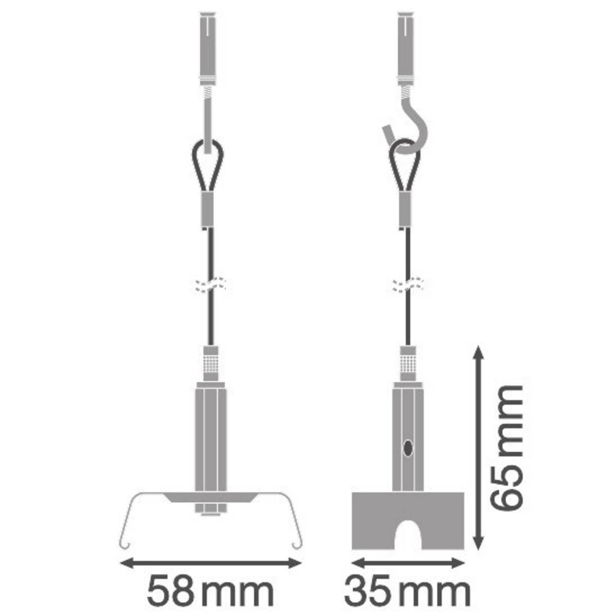 Ledvance Seilaufhänger-Set (VE2) TRUSYSFLEXSUSP.KIT
