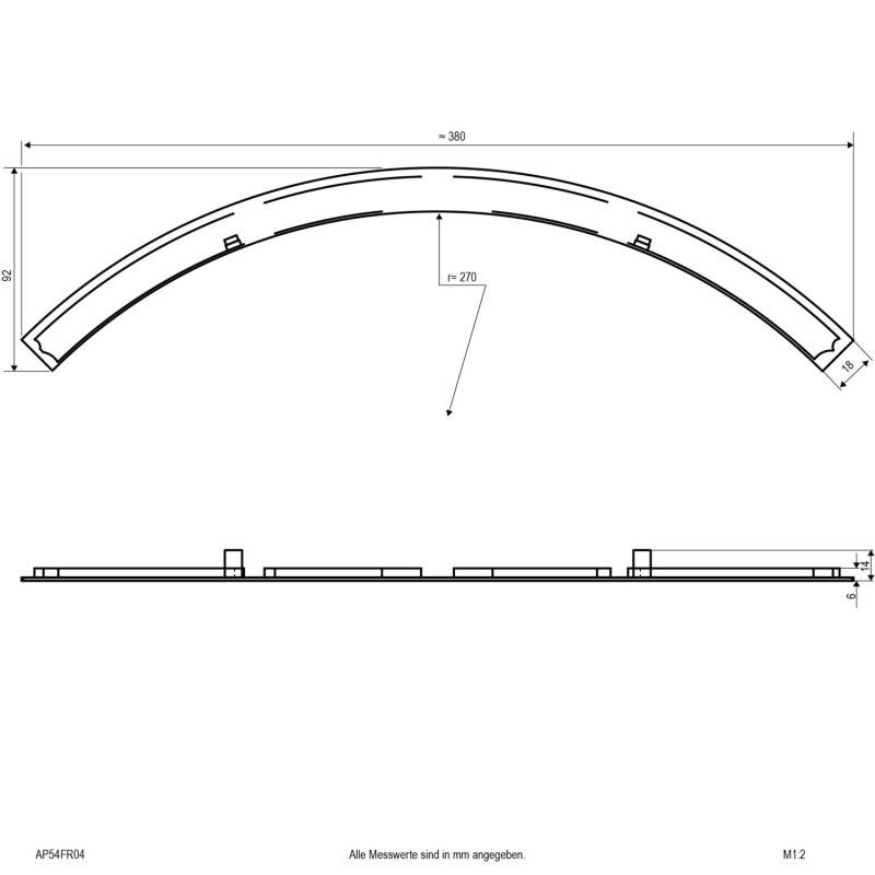 EVN Lichttechnik Gehäusering AP54FR04