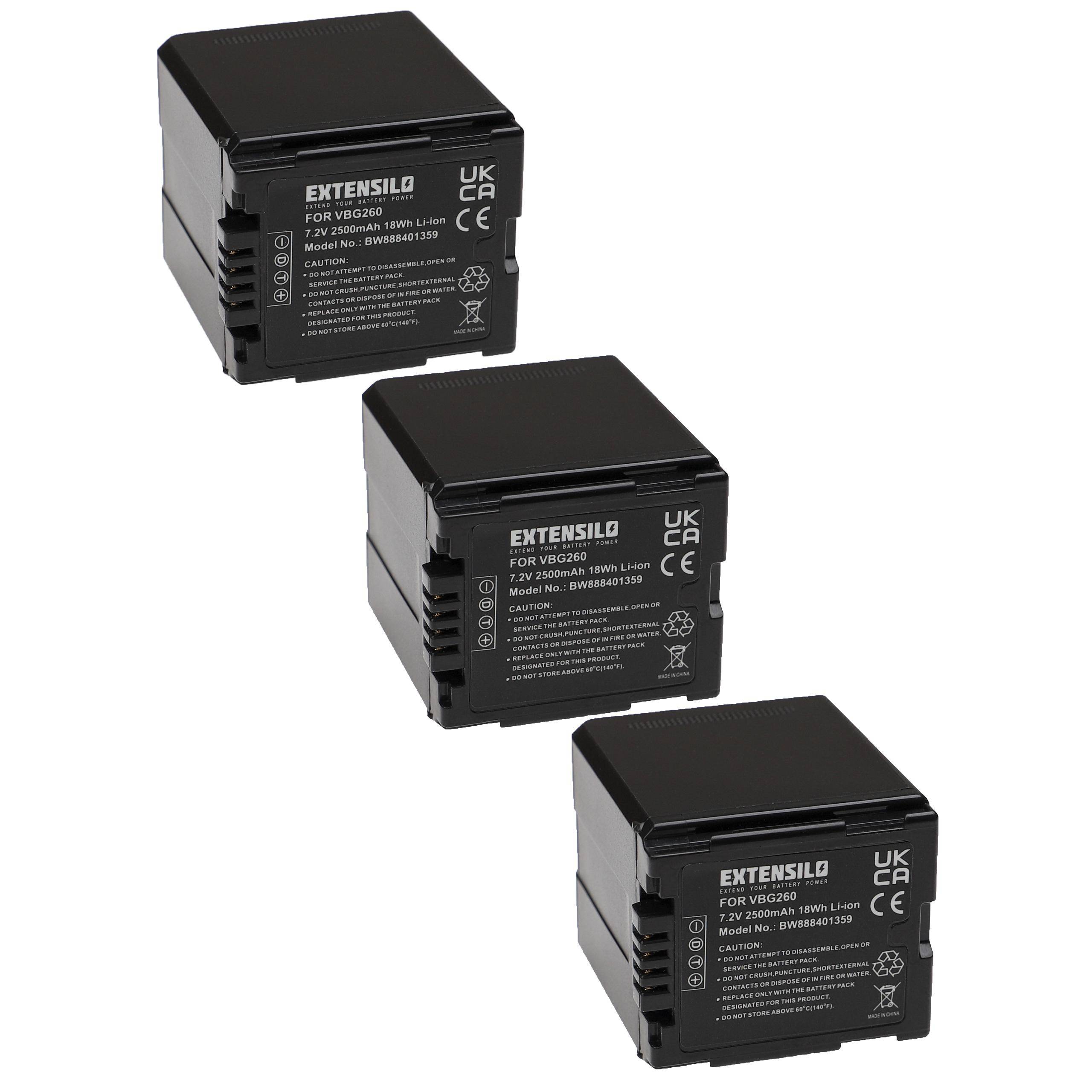Drei schwarze quadratische Batterien mit der Bezeichnung „EKENSILO FOR VB0620