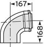 Vaillant Bogen 87 Grad 110/160mm 0020106380