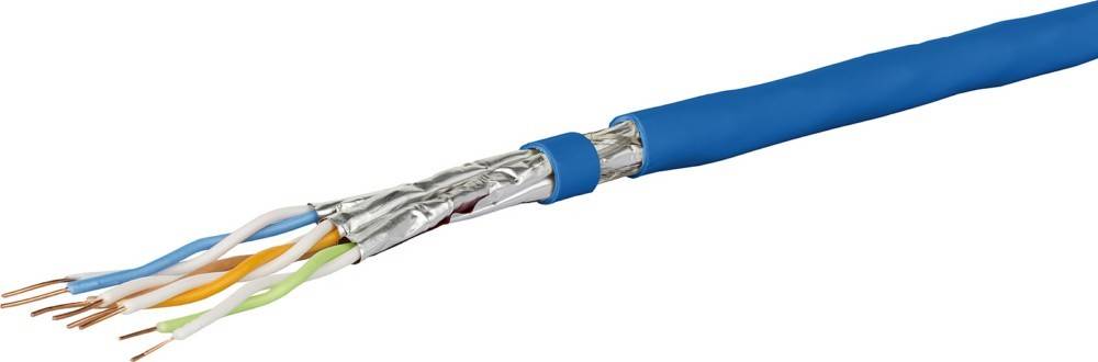 1000 Mtr. Metz Connect Datenkabel Kat.7 blau GC1000-4P-Eca-T1000