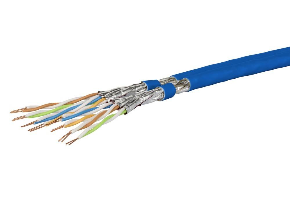 500 Mtr. Metz Connect Datenkabel Kat.7 blau GC1000-8P-Eca-T500