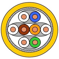 1000 Mtr. Draka Comteq (DNT) UC1200 SS23 Kat.7A gelb 60011129-Dca-T1000 1000 Mtr. Draka Comteq (DNT) UC1200 SS23 Kat.7A gelb 60011129-Dca-T1000