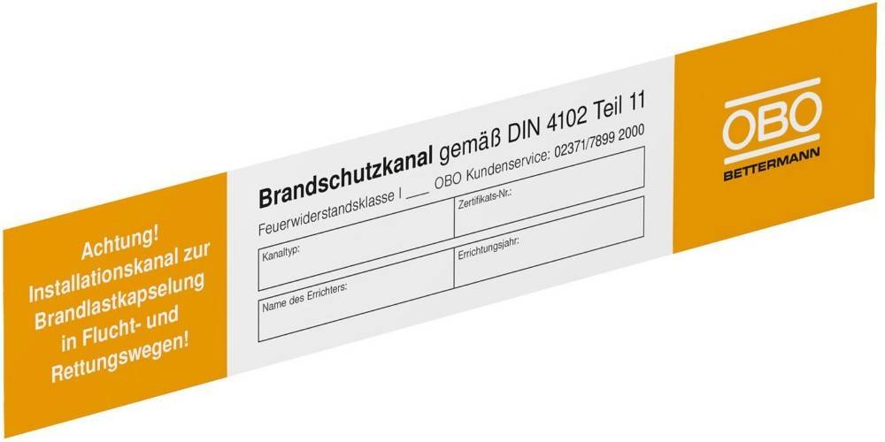 OBO Bettermann Kennzeichnungsschild KS-K DE