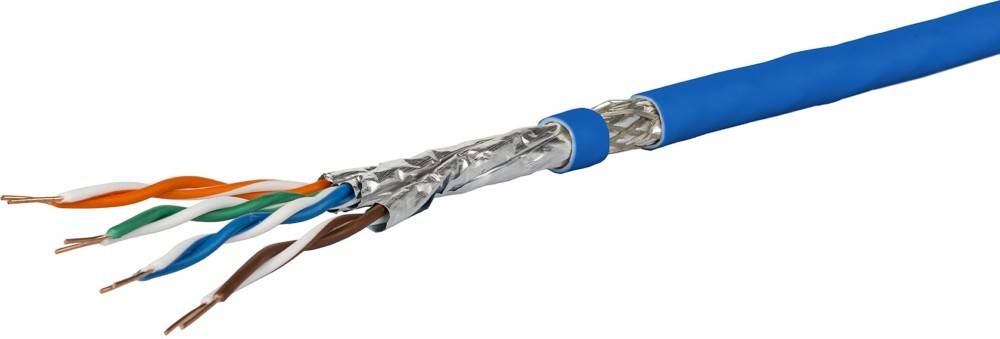 Metz Connect Datenkabel Kat.7A blau GC1300-4P-Dca-T1000