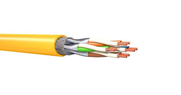 500 Mtr. KERPEN DATACOM MegaLine F6-90 Kat.7 gelb F6-90 SF-Dca-T500