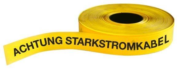 Fränkische Trassenwarnband FTWB gelb (VE250m)