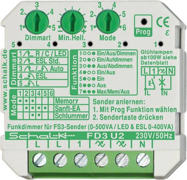 Schalk Funk-Universal-Dimmer FD3 U2