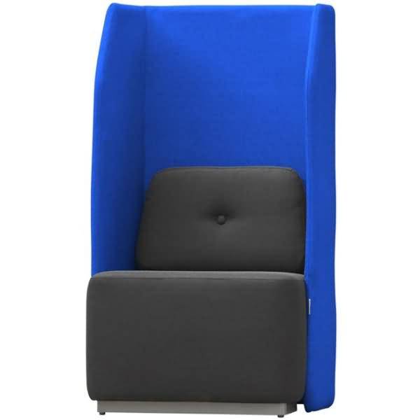 Sitzsofa Soft Einzelsitz blau/grau